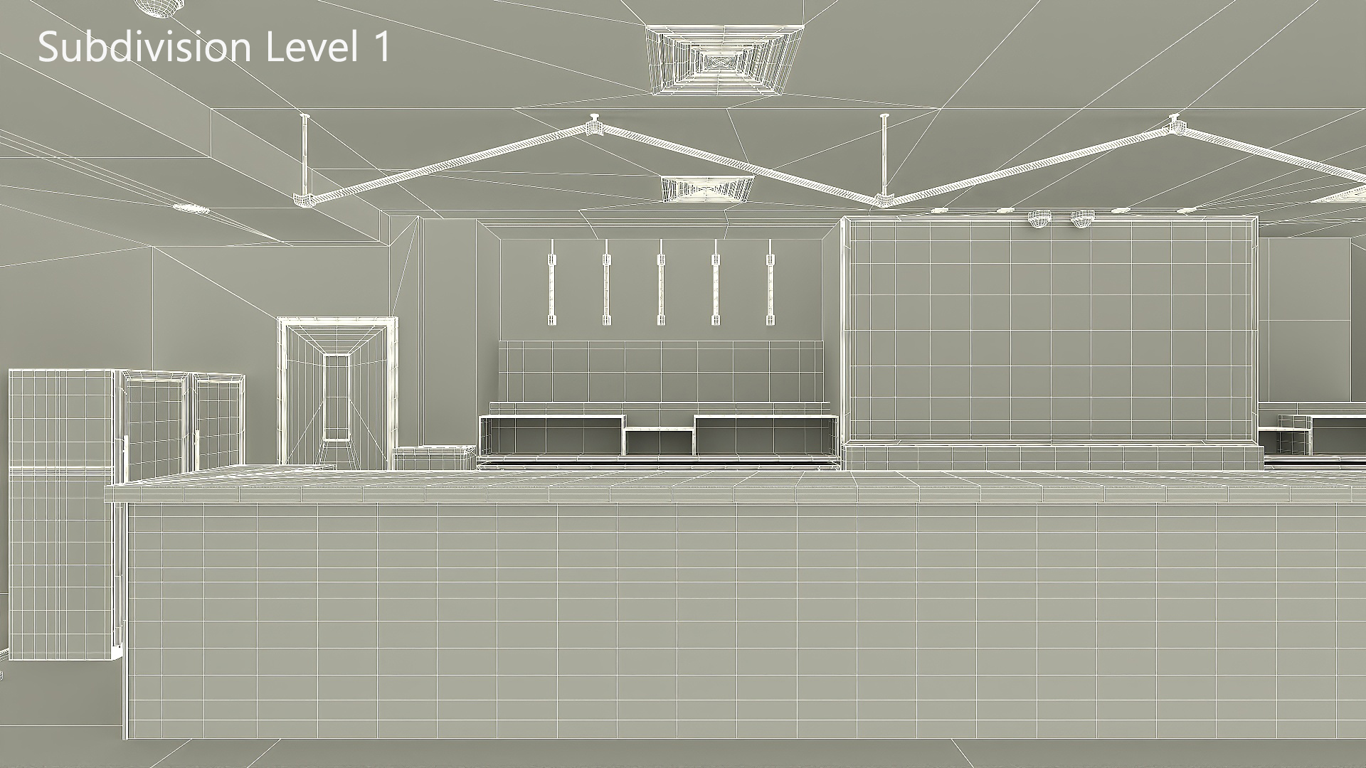 3D model Empty Bar Space