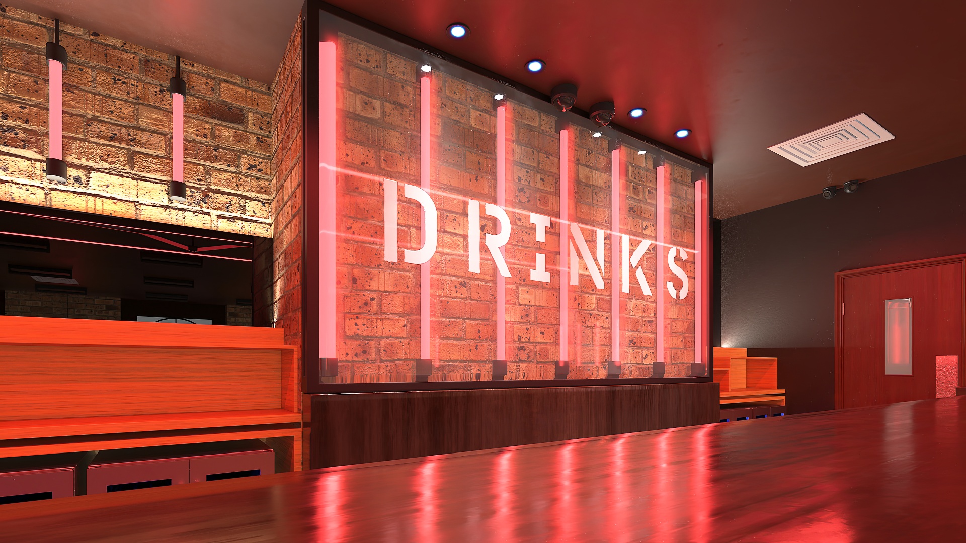3D model Empty Bar Space