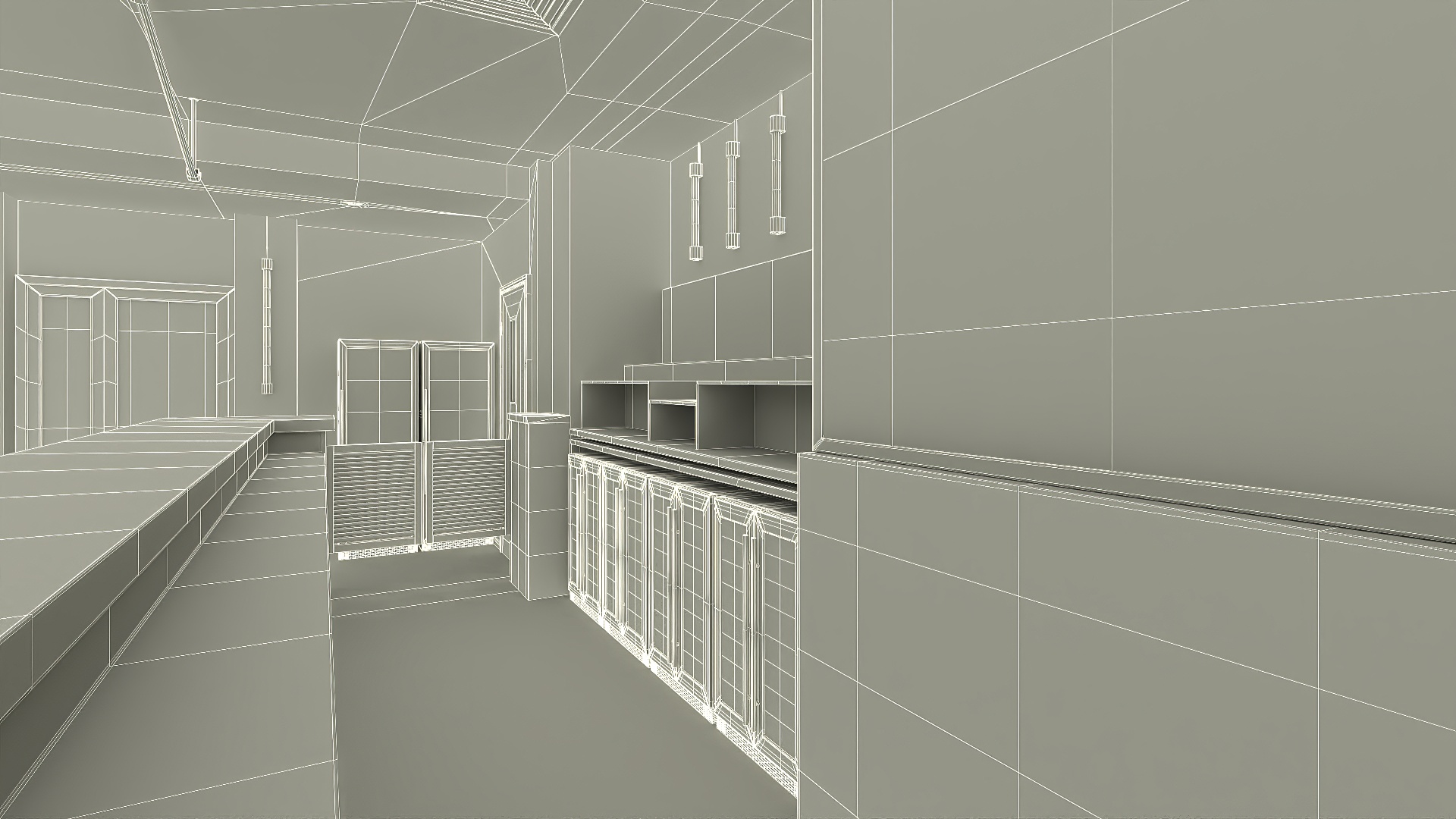 3D model Empty Bar Space
