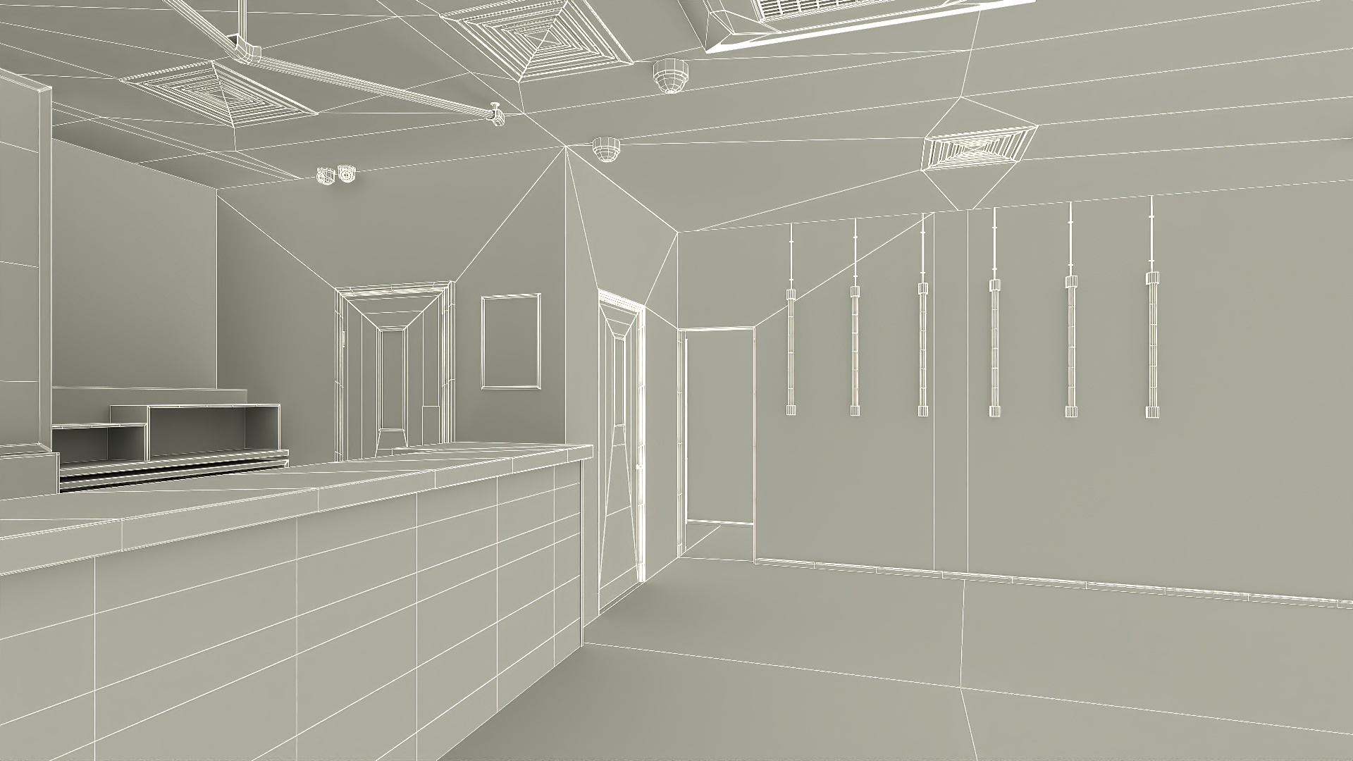 3D model Empty Bar Space