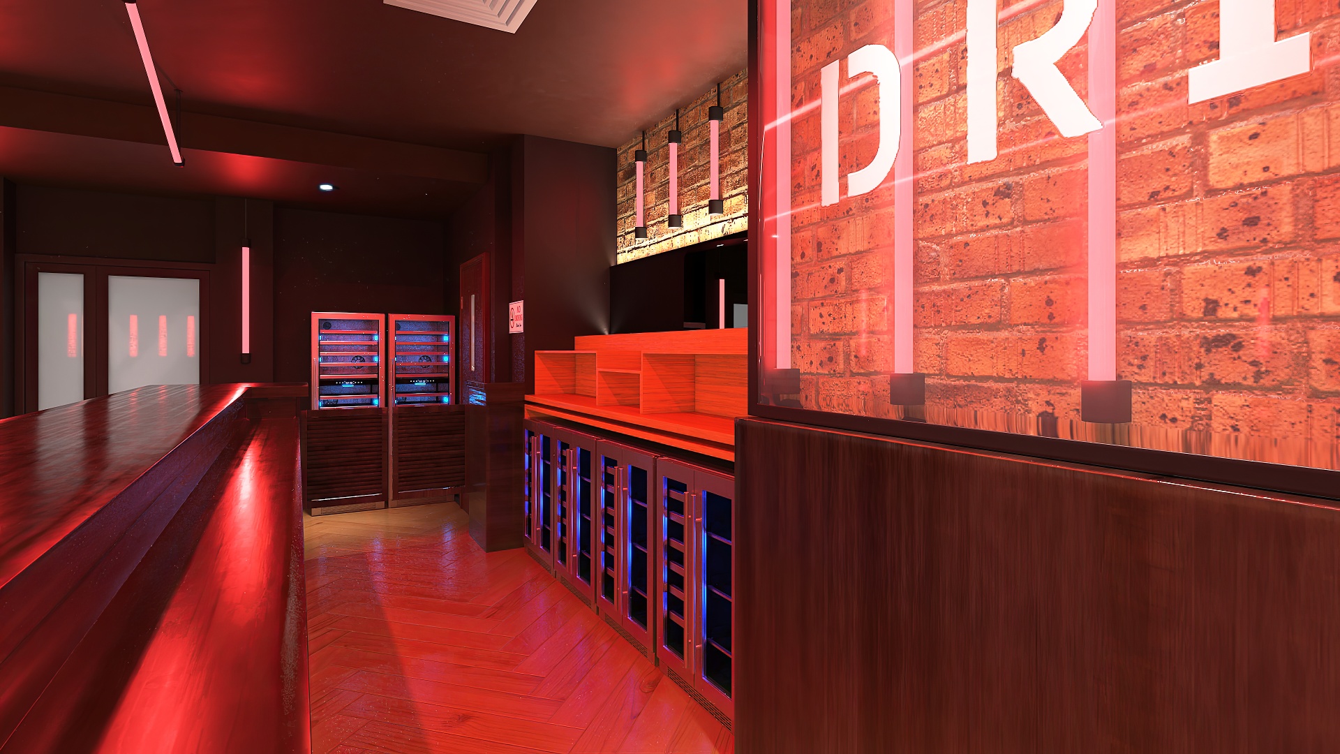 3D model Empty Bar Space