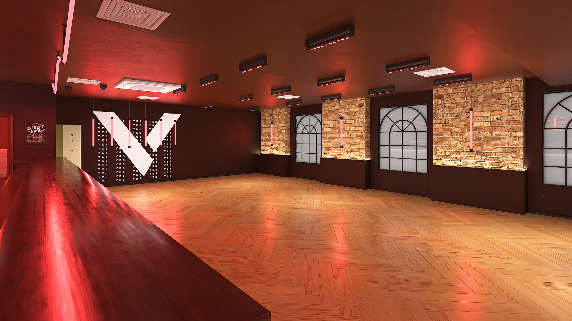 3D model Empty Bar Space