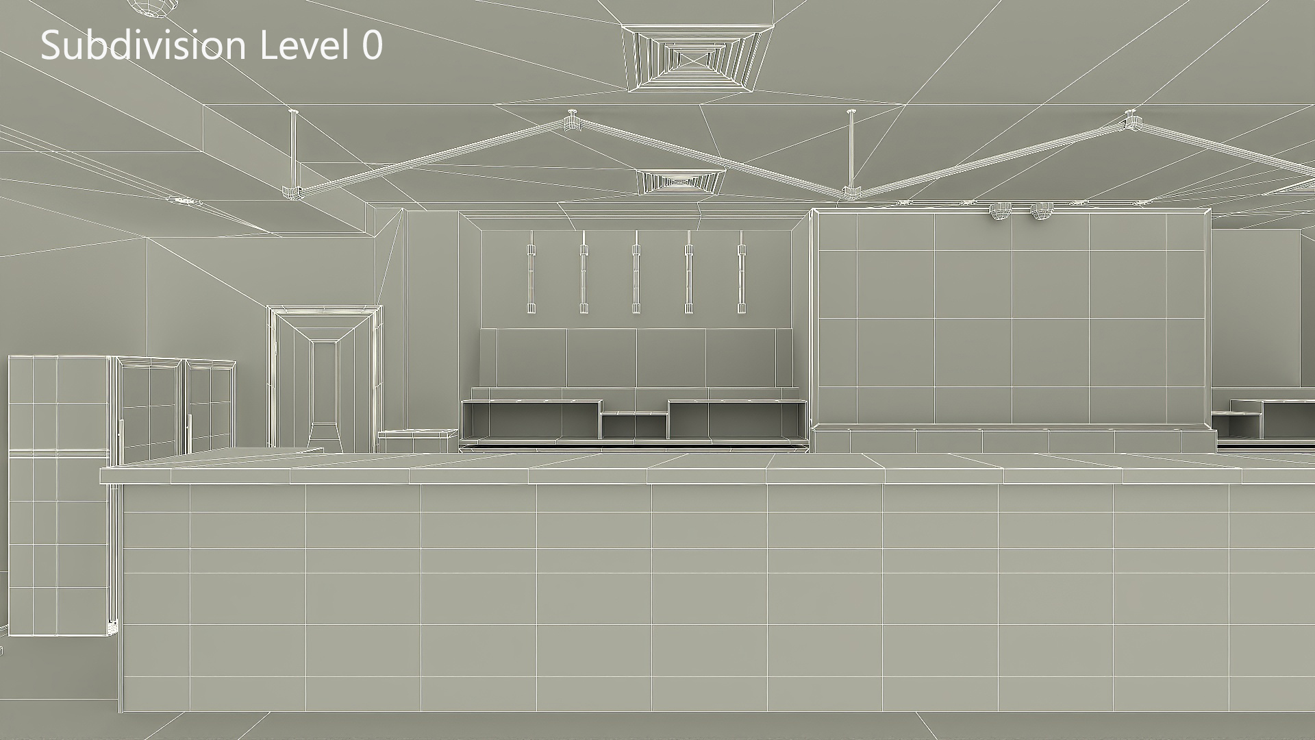 3D model Empty Bar Space