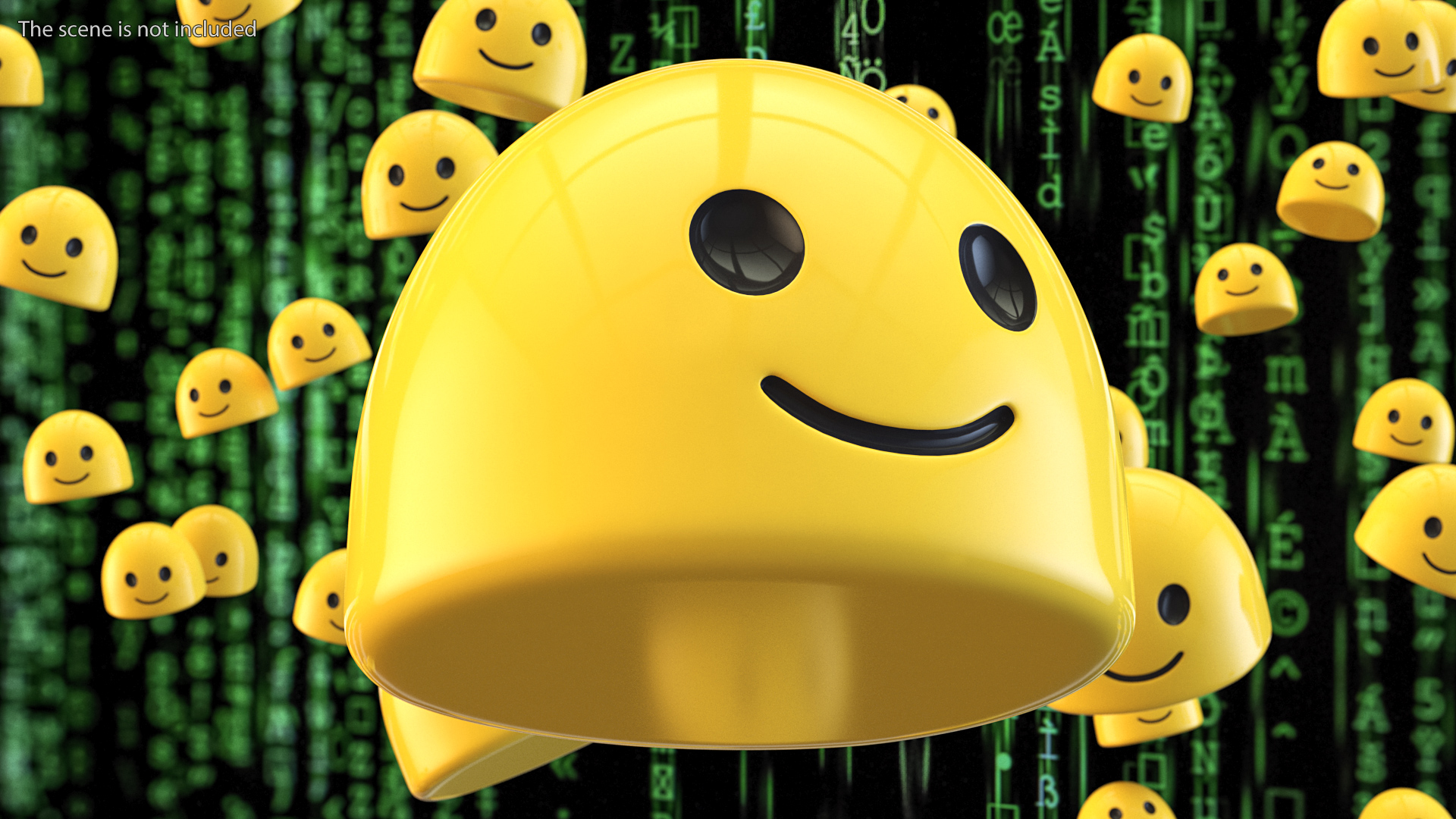 3D model Slightly Smiling Face Android Emoji