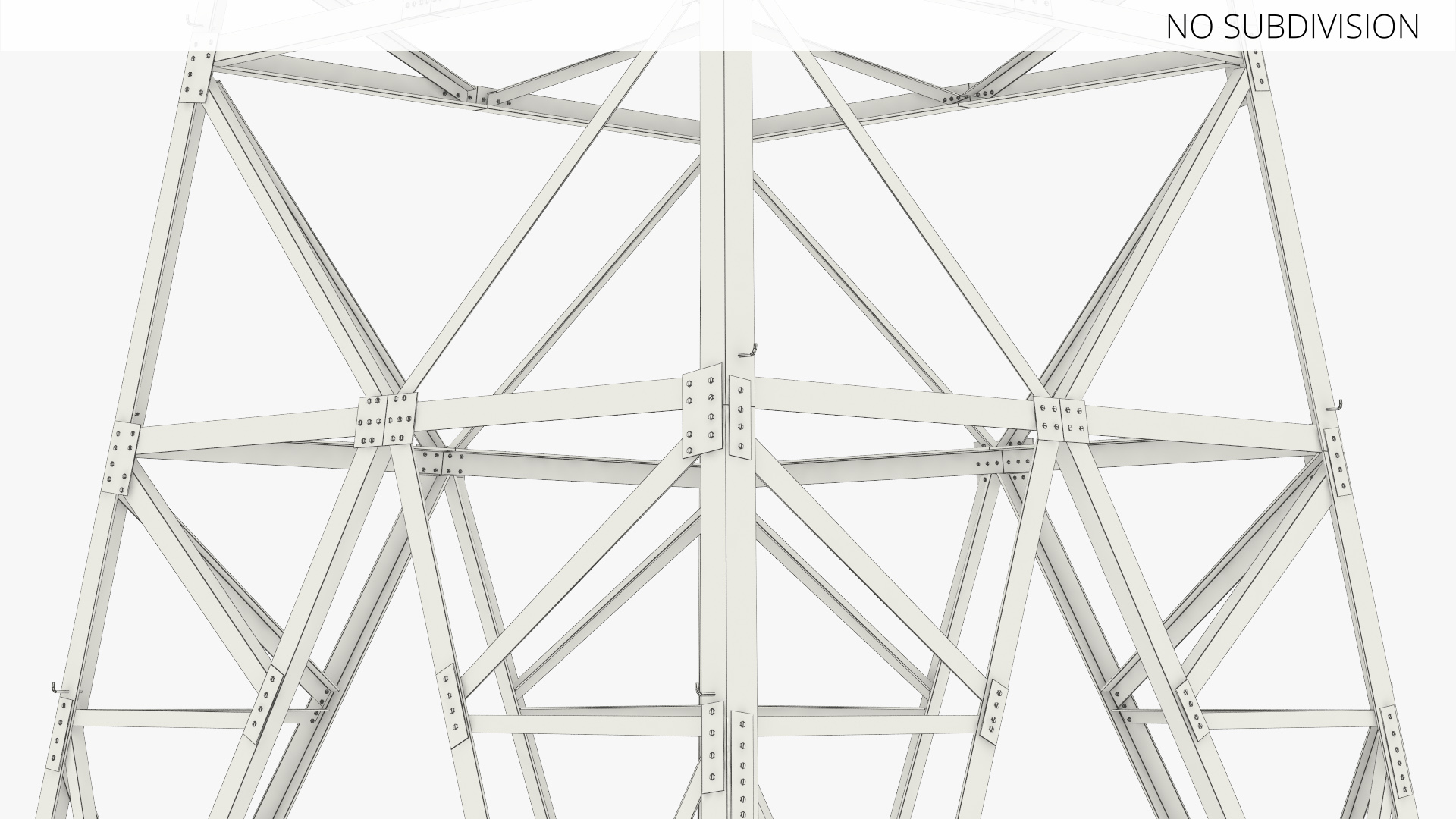 Lattice Electrical Transmission Tower Gray - view 9