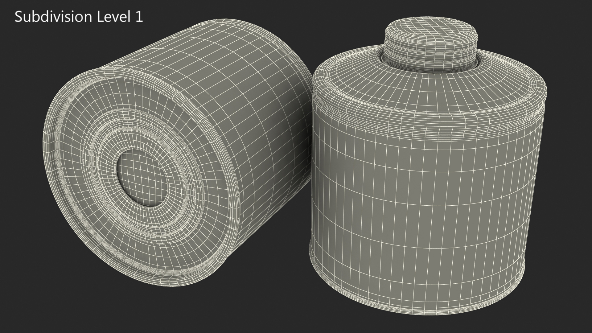 Gas Mask Filter Canister 3D model