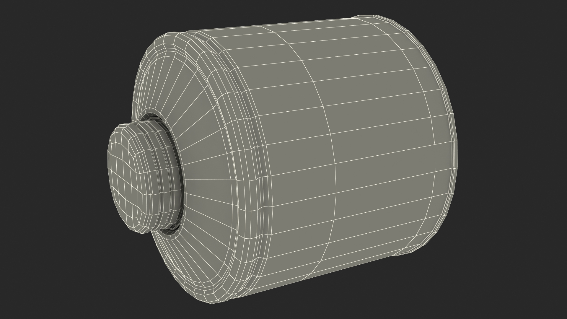 Gas Mask Filter Canister 3D model
