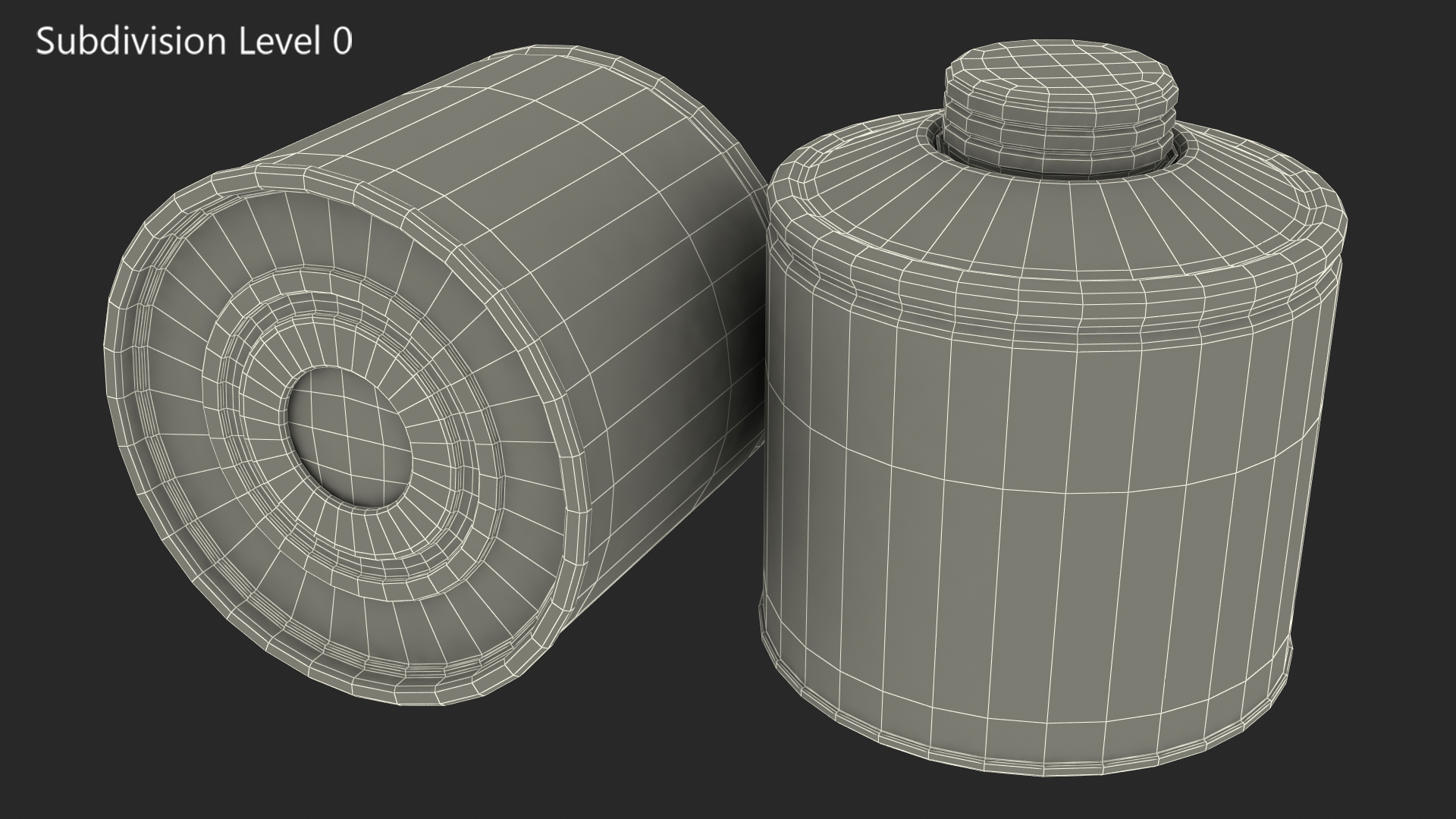 Gas Mask Filter Canister 3D model