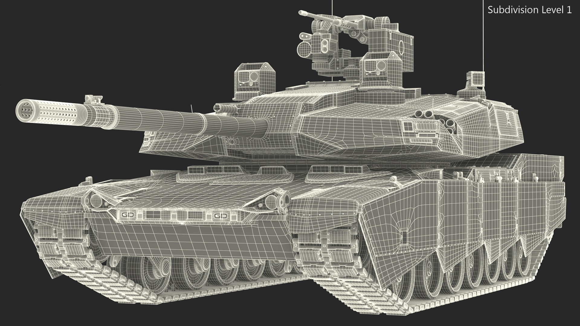 Old Tank Abrams X Grey 3D