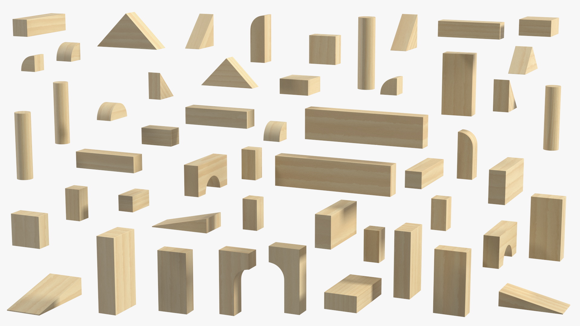 3D model Wooden Constructor Castle
