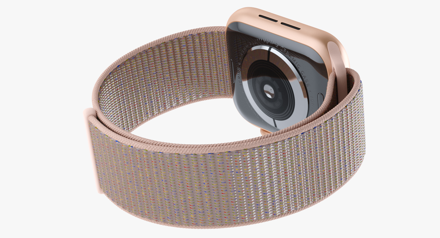 3D model Apple Watch Series 4 Gold