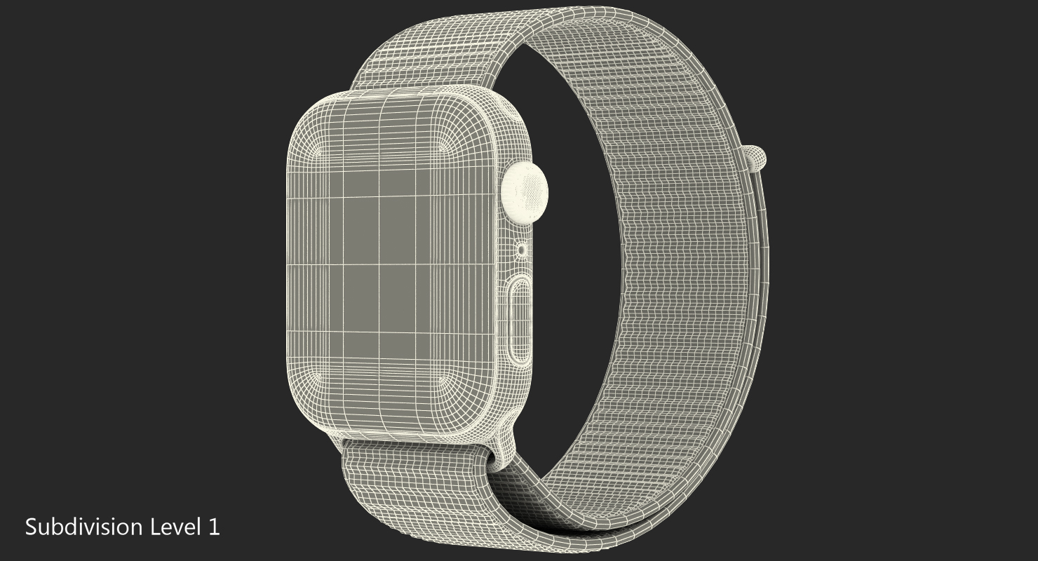 3D model Apple Watch Series 4 Gold