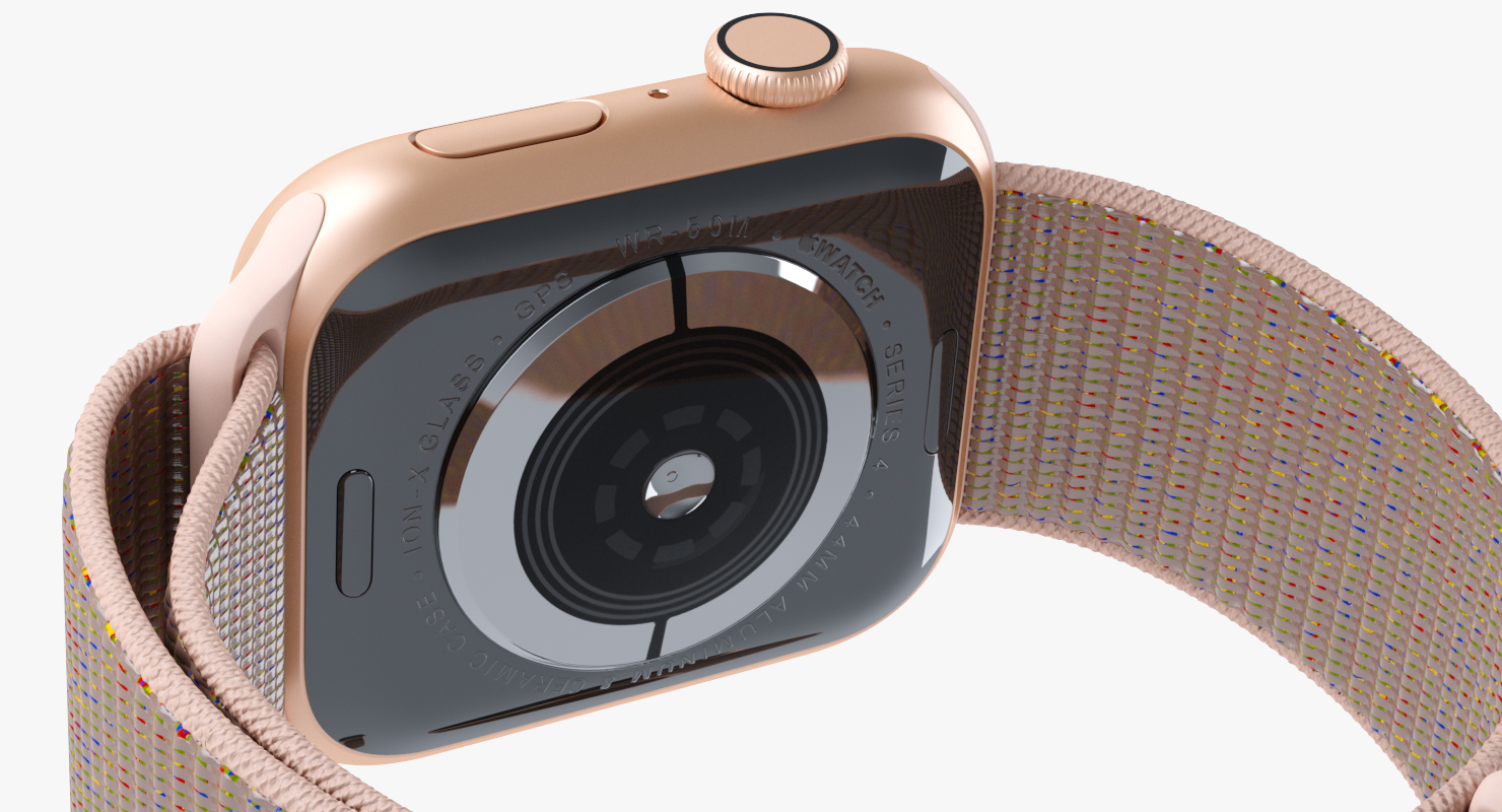 3D model Apple Watch Series 4 Gold