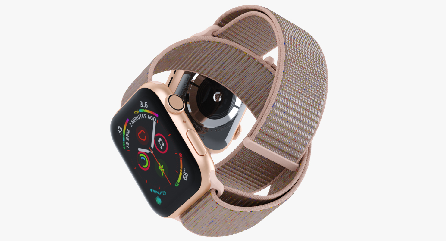 3D model Apple Watch Series 4 Gold