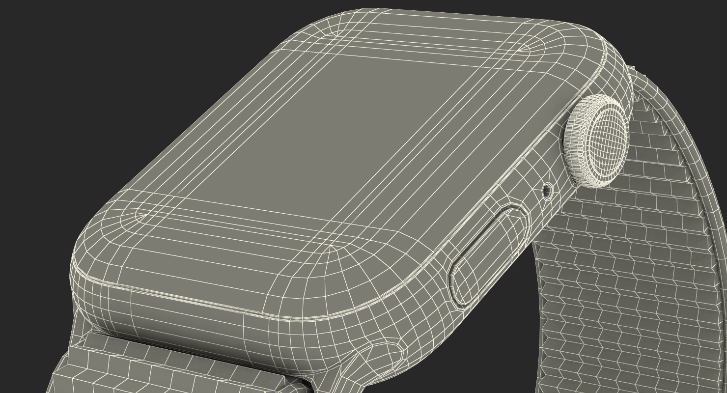 3D model Apple Watch Series 4 Gold