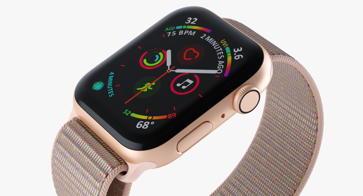 3D model Apple Watch Series 4 Gold