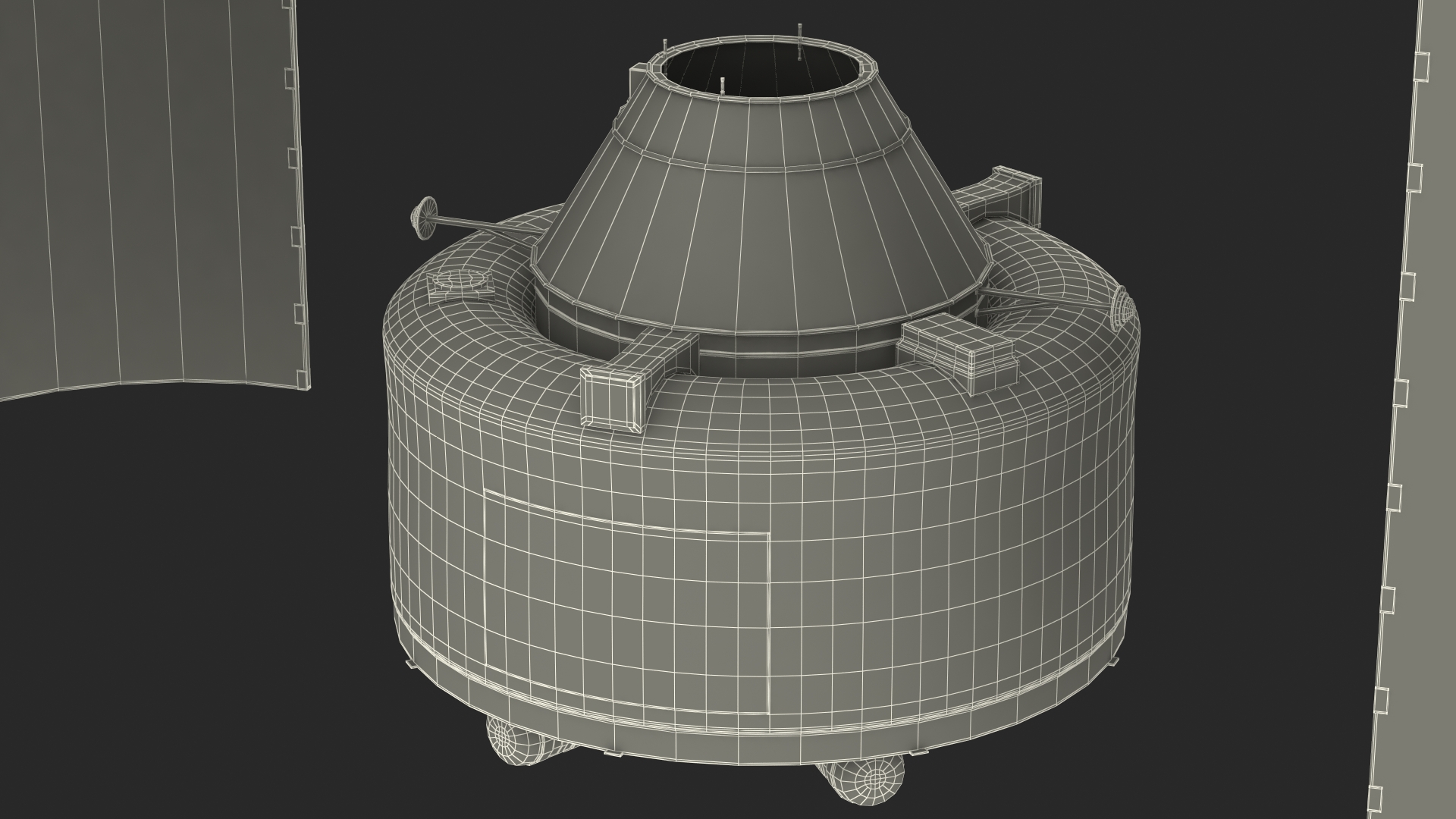 Heavy Lift Launch Rocket Stage-3 with Module 3D model