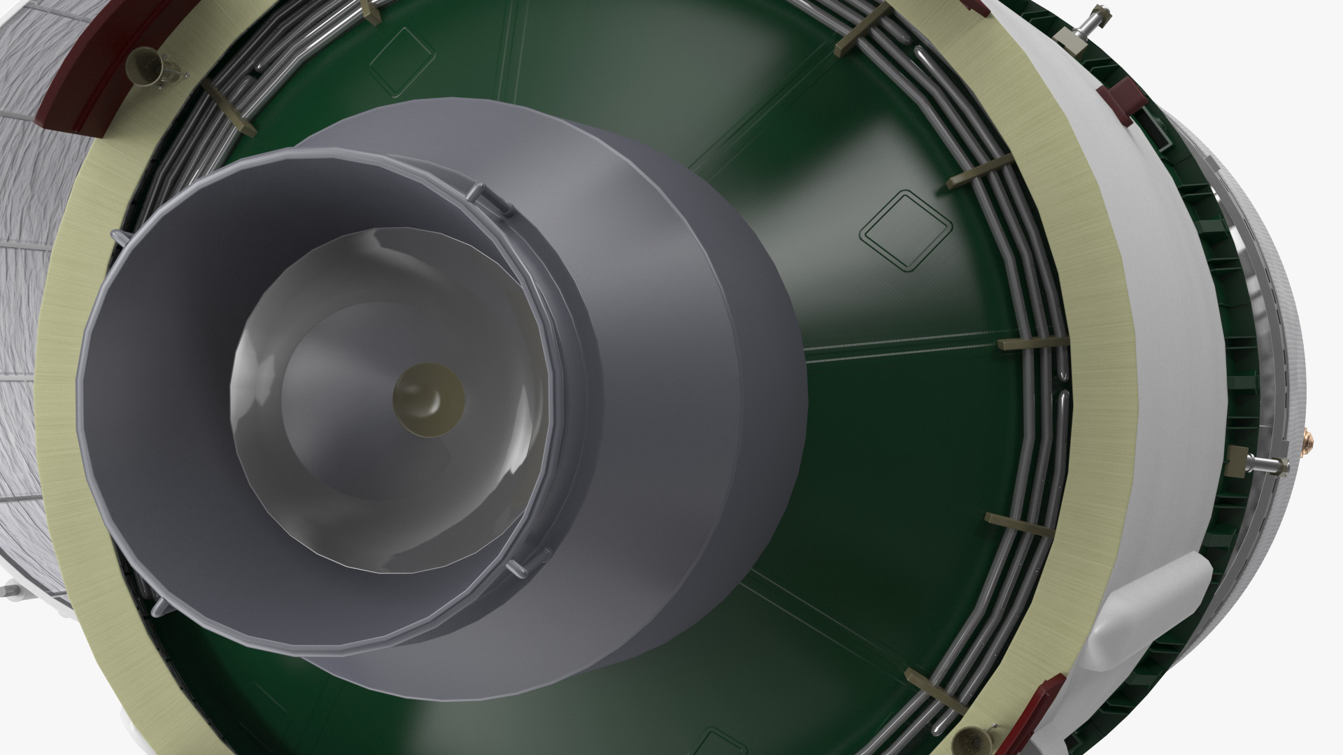 Heavy Lift Launch Rocket Stage-3 with Module 3D model