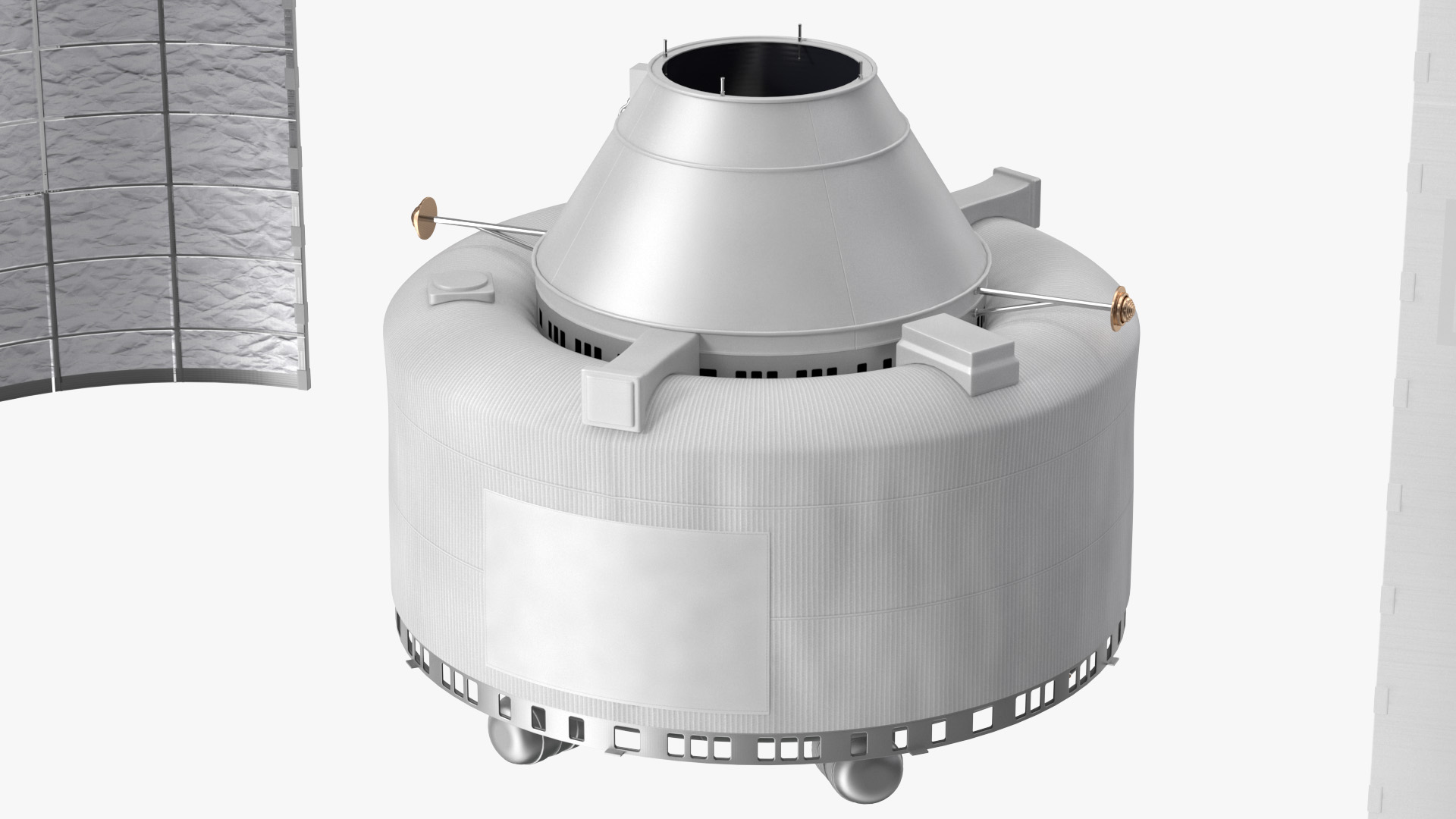 Heavy Lift Launch Rocket Stage-3 with Module 3D model