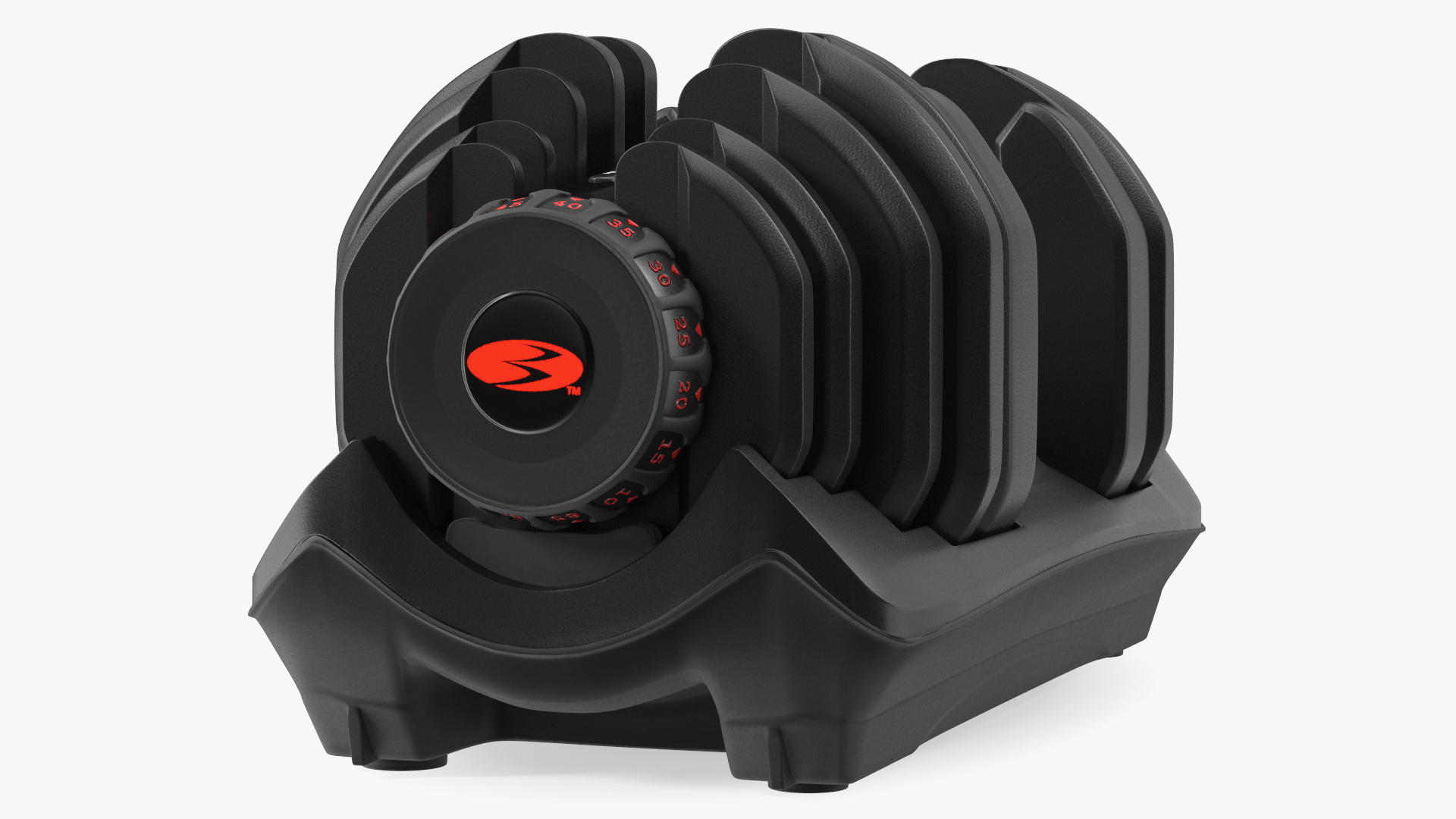 3D model Bowflex Selecttech 1090 Adjustable Dumbbell with Holder