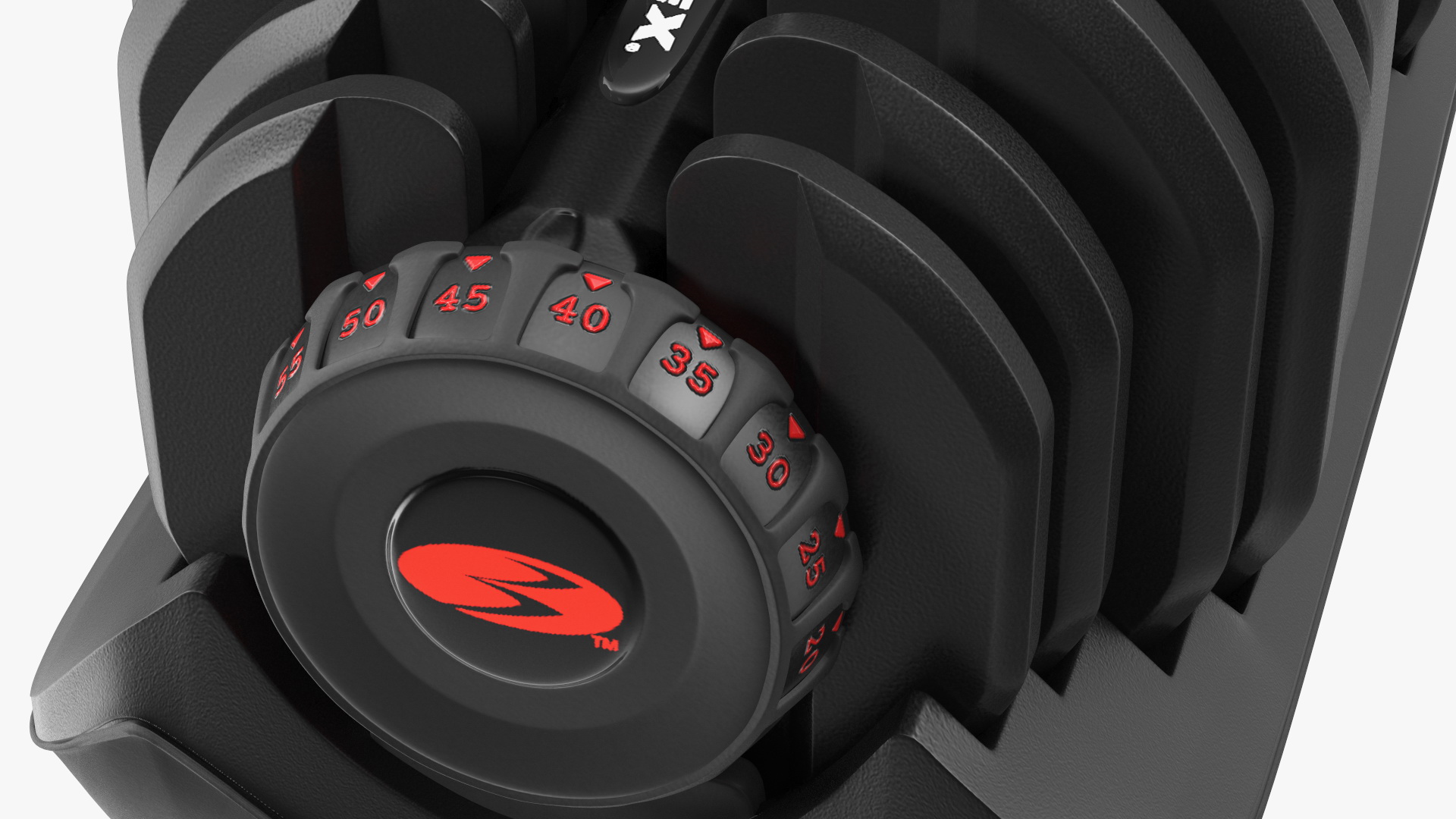 3D model Bowflex Selecttech 1090 Adjustable Dumbbell with Holder
