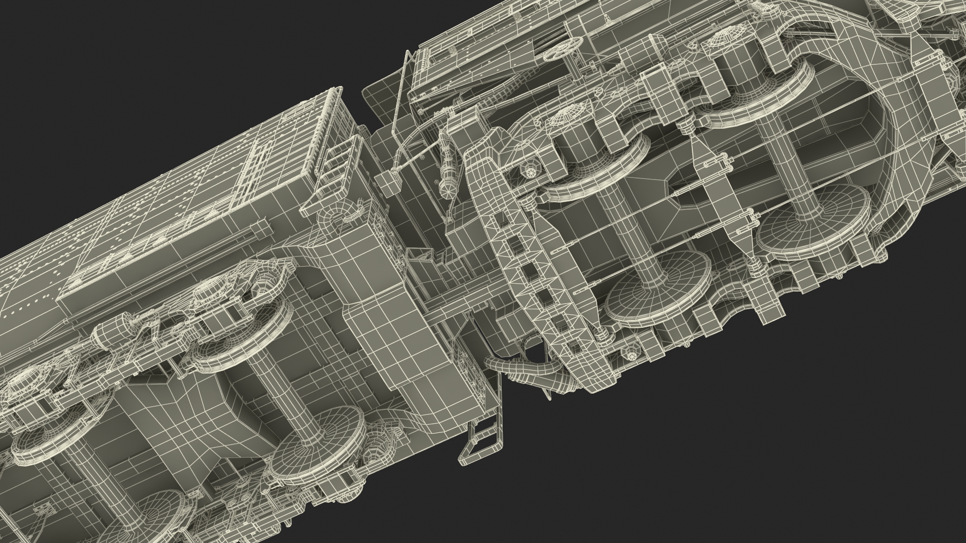 Locomotive Big Boy with Freight Train 3D