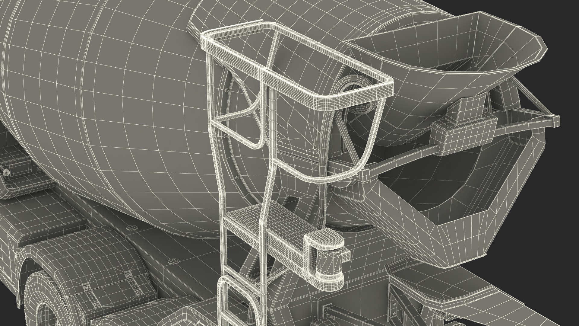 Dirt Electric Hybrid Mixer Simple Interior 3D
