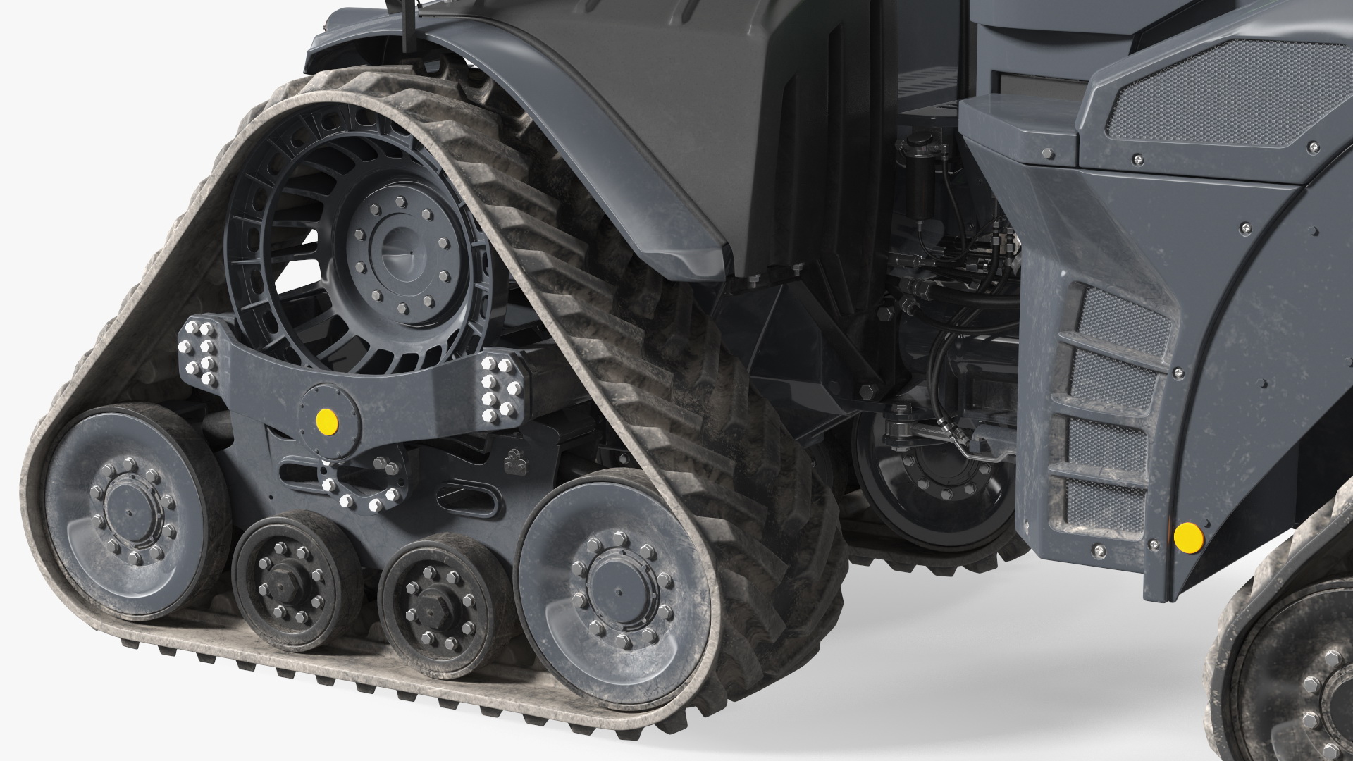 Four Track Tractor Dirty 3D model