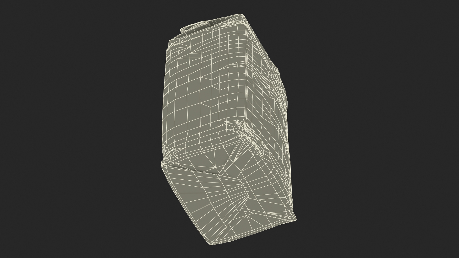 Foil Package 2lb Mockup Black 3D model