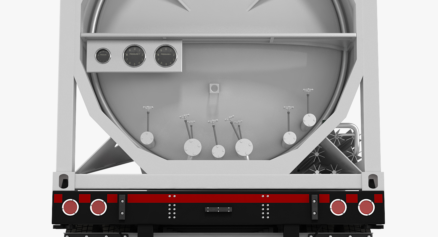 3D model Gas Tank LNG Trailer