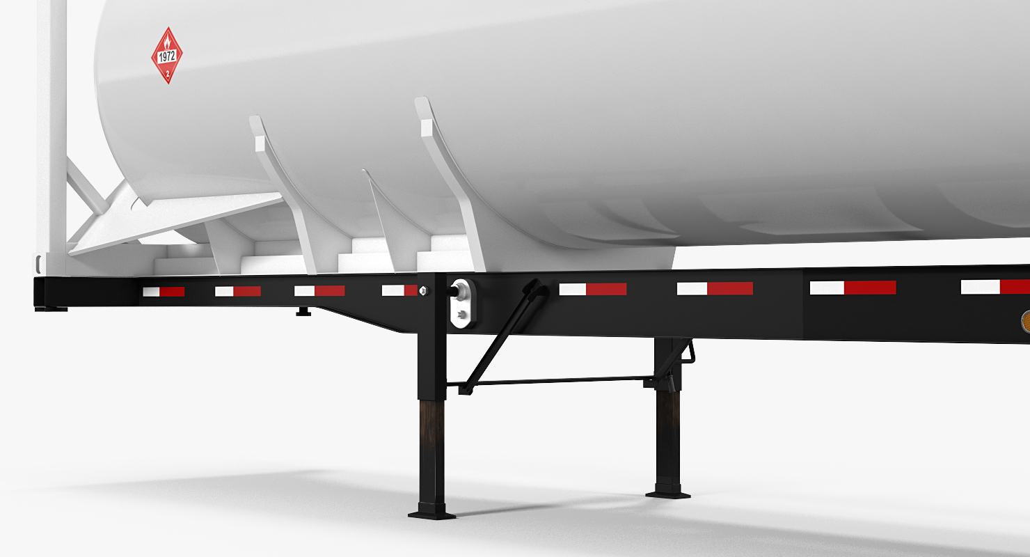 3D model Gas Tank LNG Trailer
