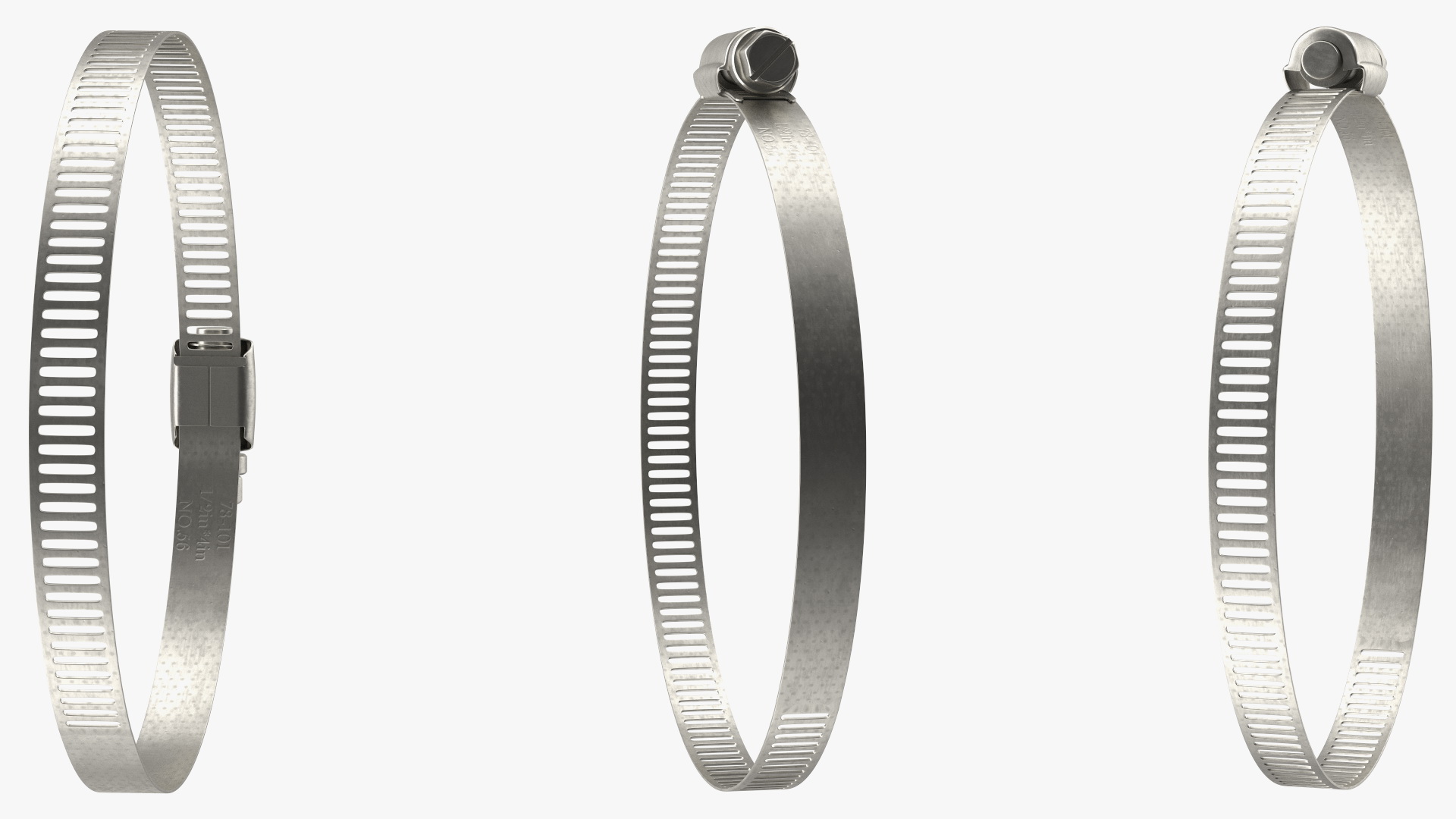 3D model Adjustable Hose Clamp 78 101mm