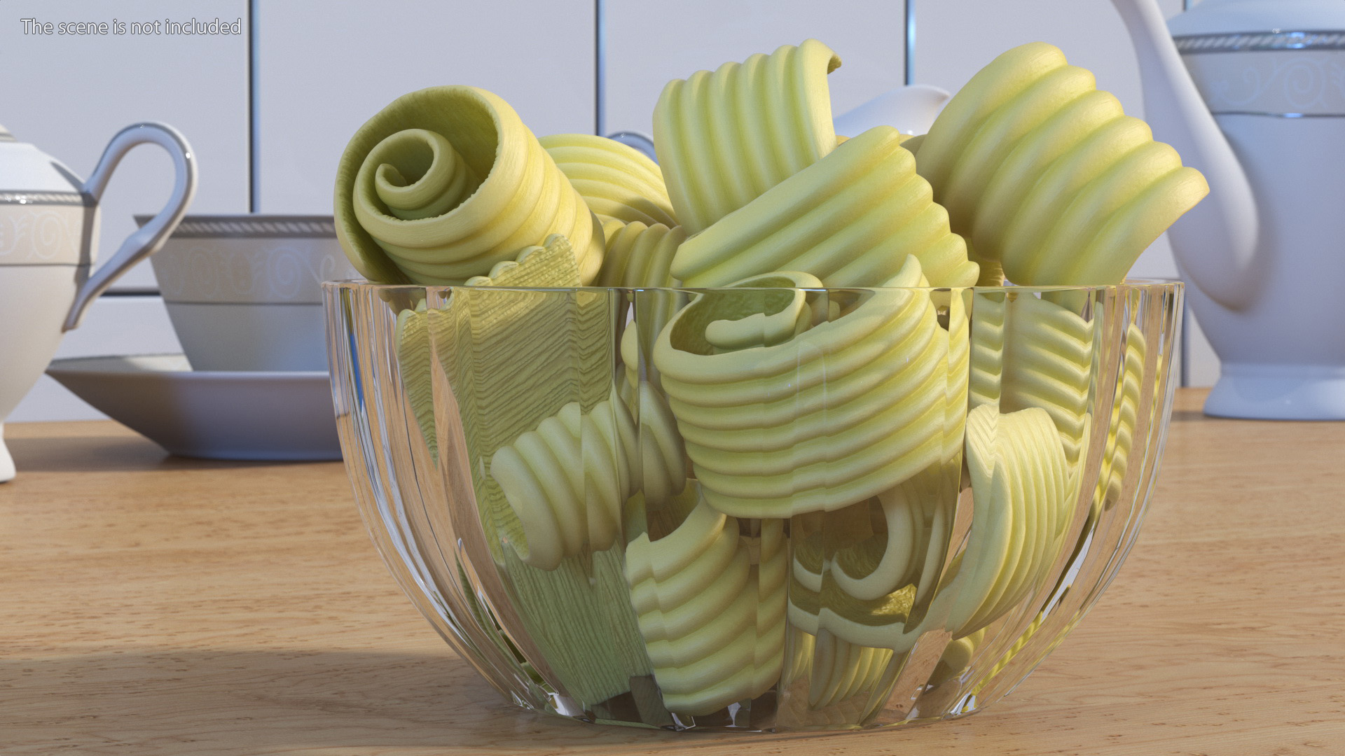 3D Bowl with Sliced Butter model