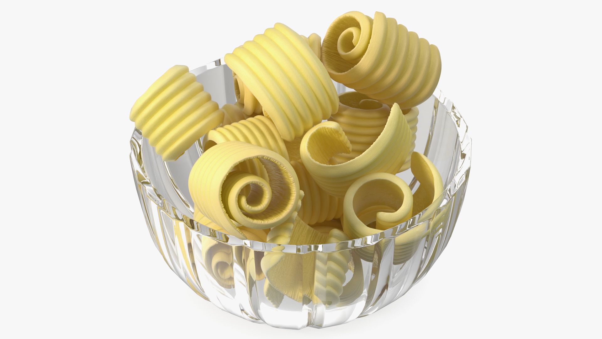 3D Bowl with Sliced Butter model
