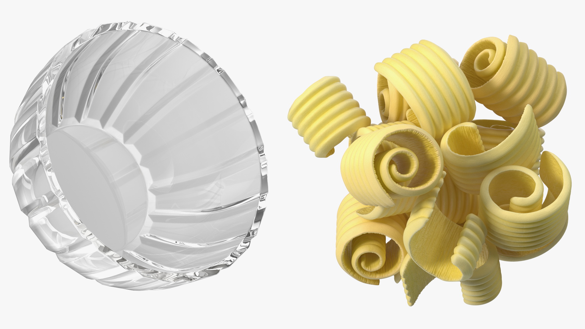 3D Bowl with Sliced Butter model