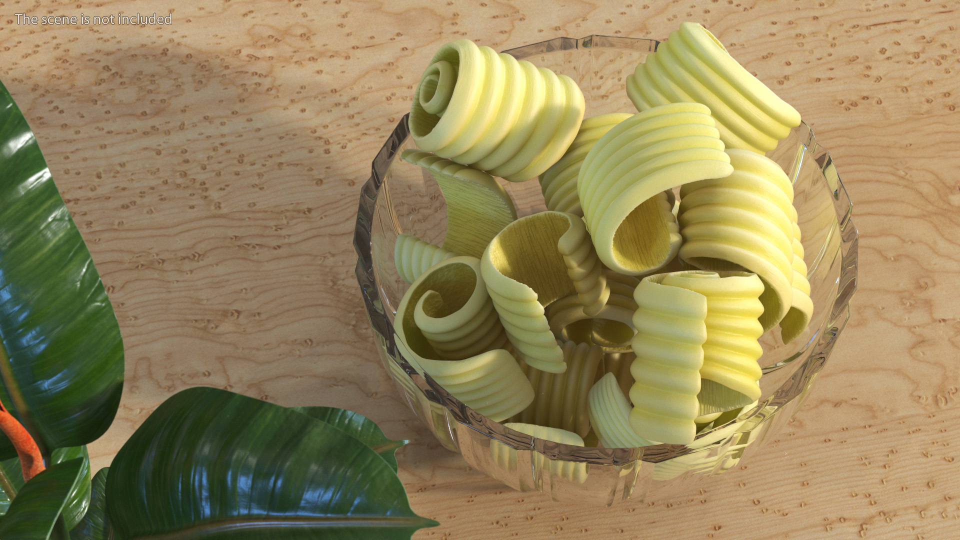 3D Bowl with Sliced Butter model