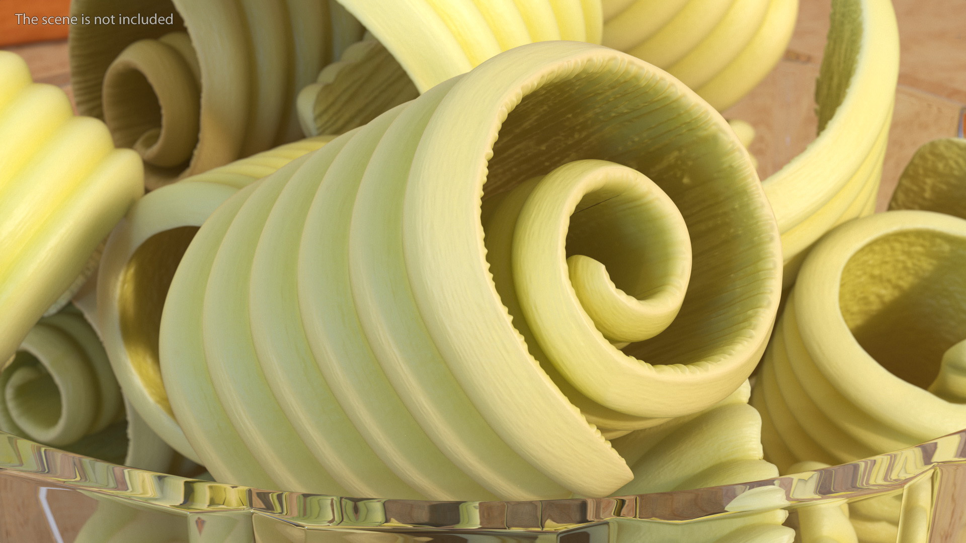 3D Bowl with Sliced Butter model