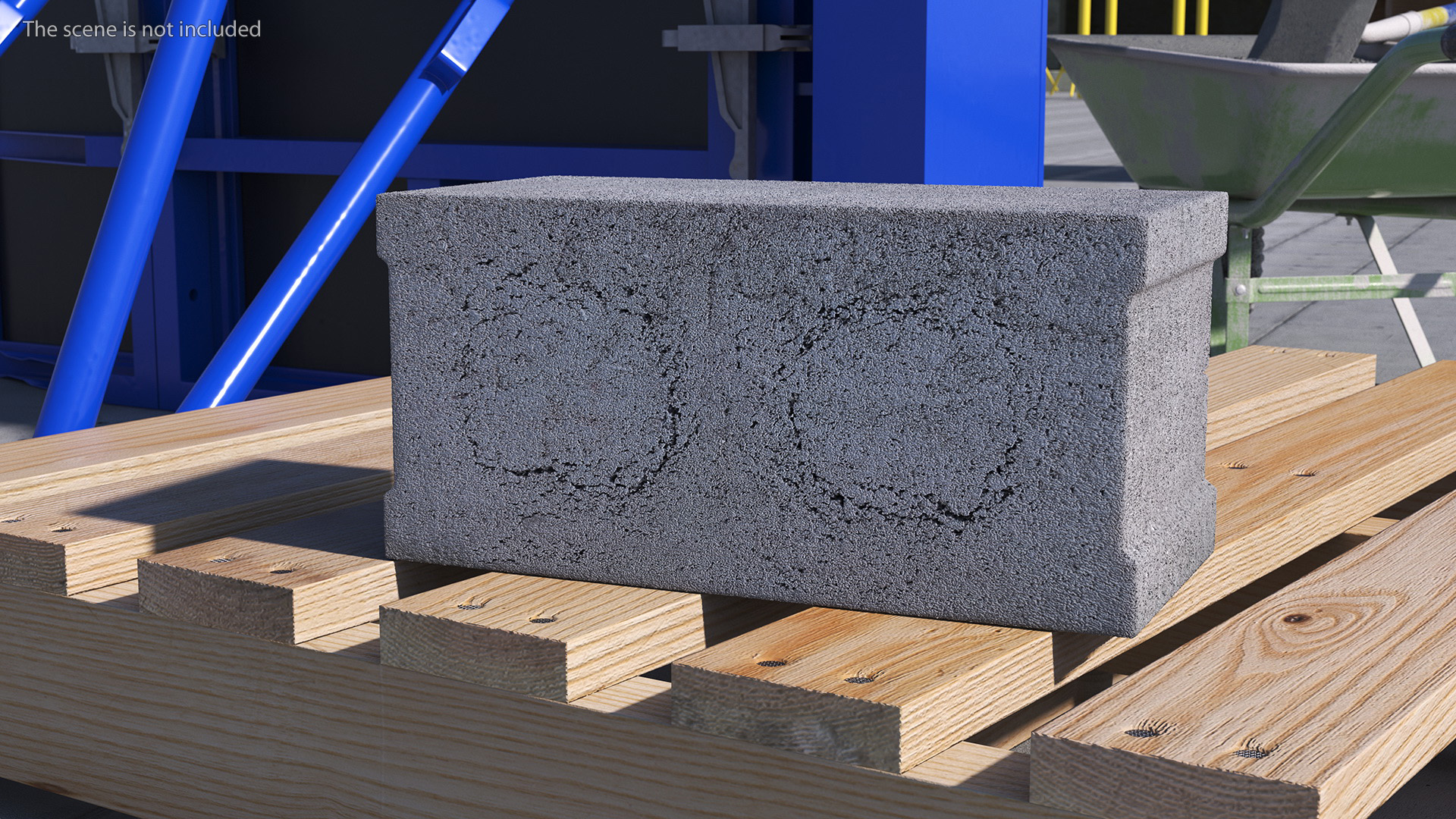 Realistic Cinder Block 3D