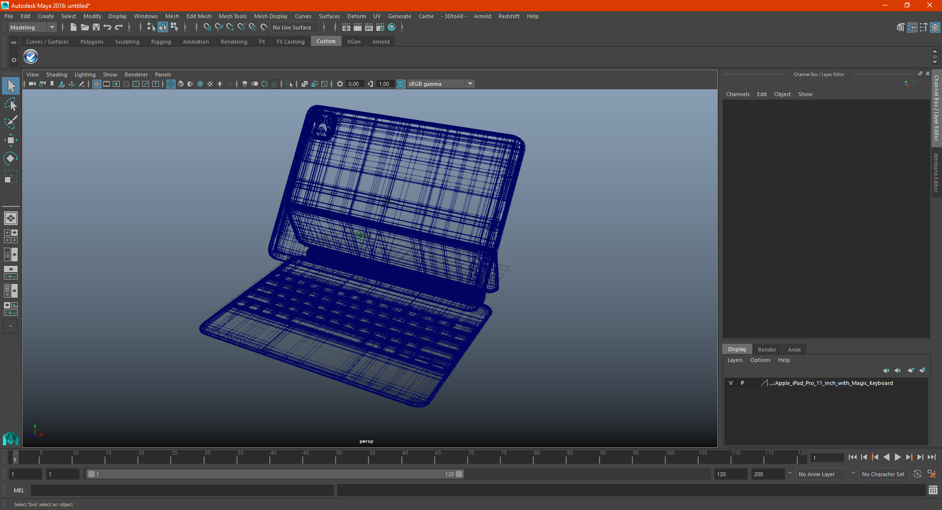 Apple iPad Pro 11 inch with Magic Keyboard 3D