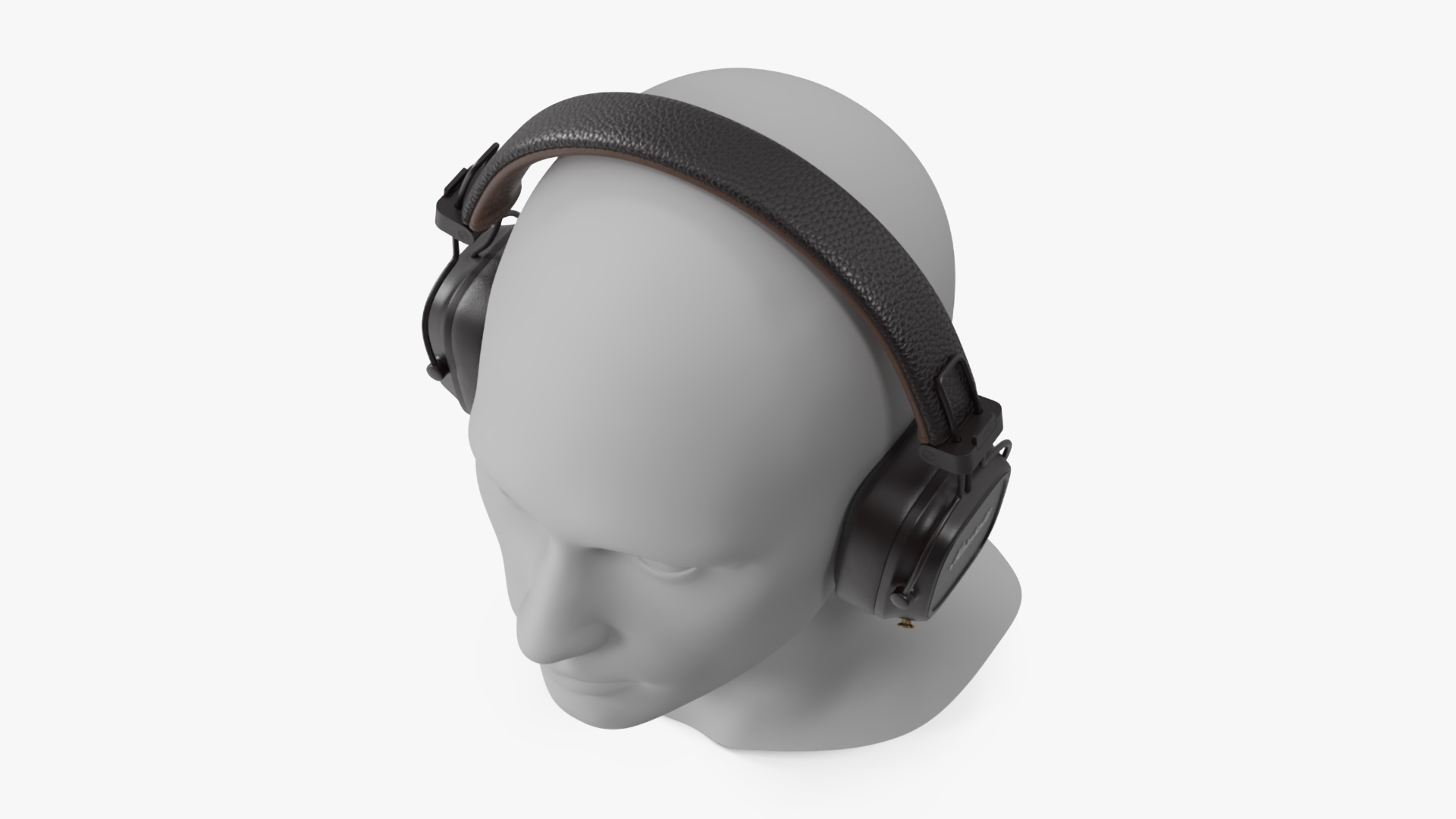 Marshall Headphones on Mannequin Bust 3D