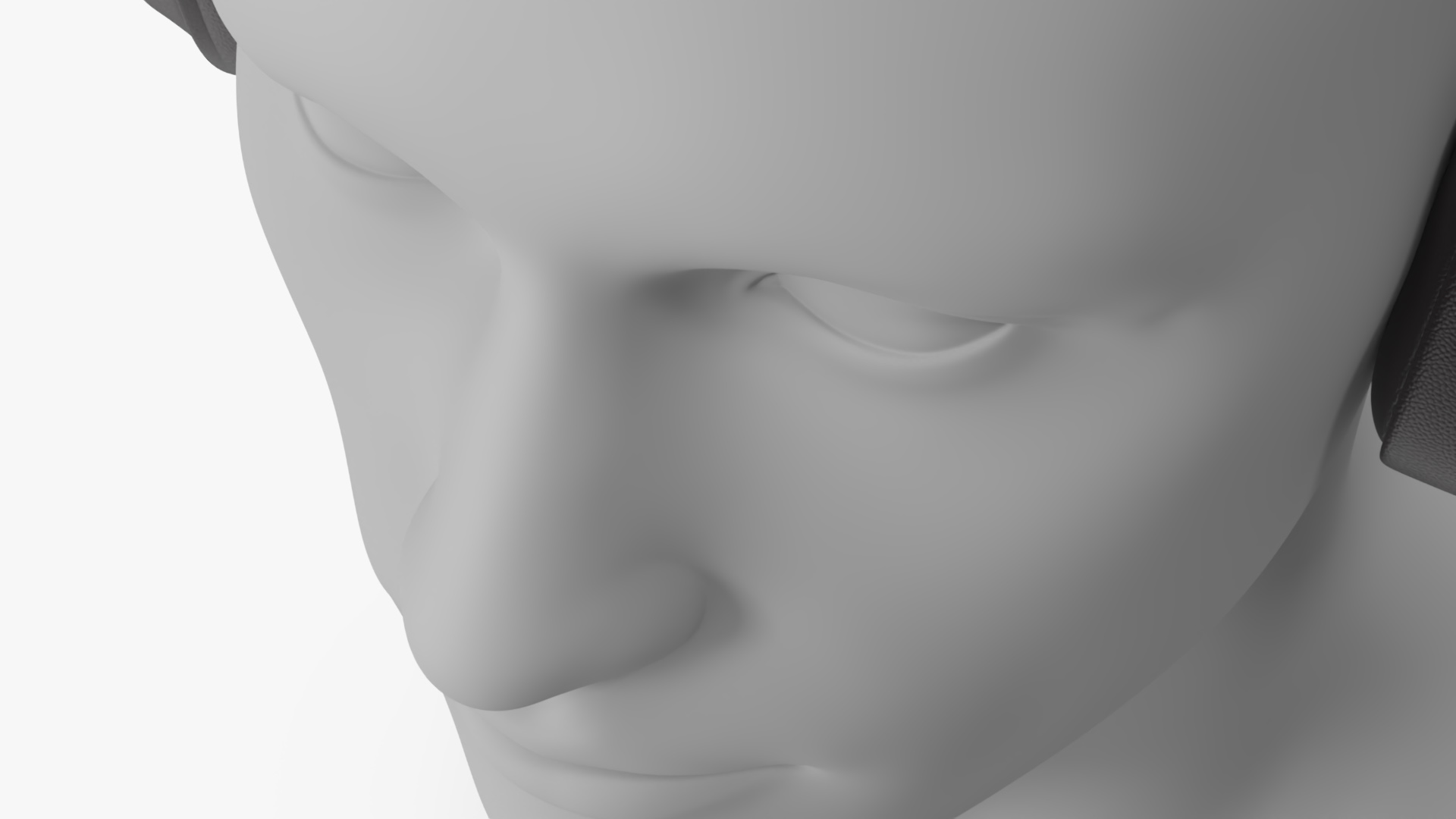 Marshall Headphones on Mannequin Bust 3D
