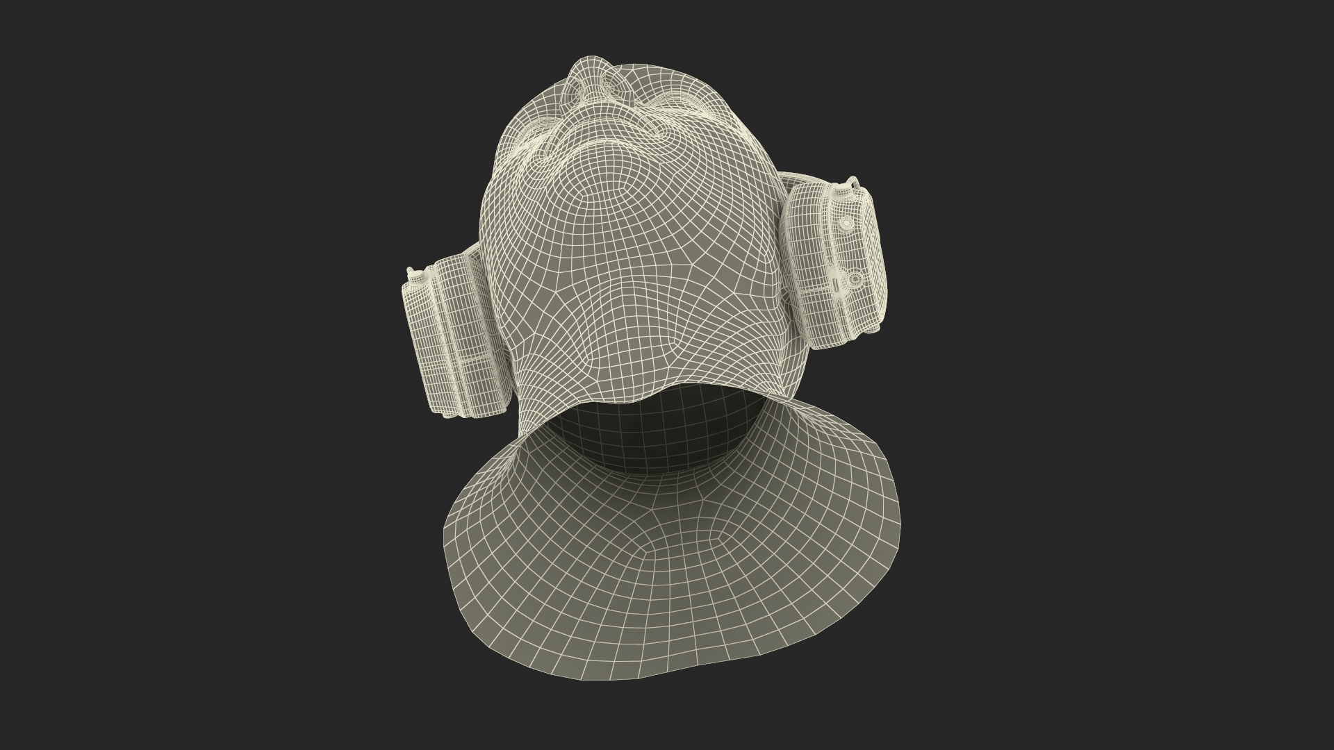 Marshall Headphones on Mannequin Bust 3D