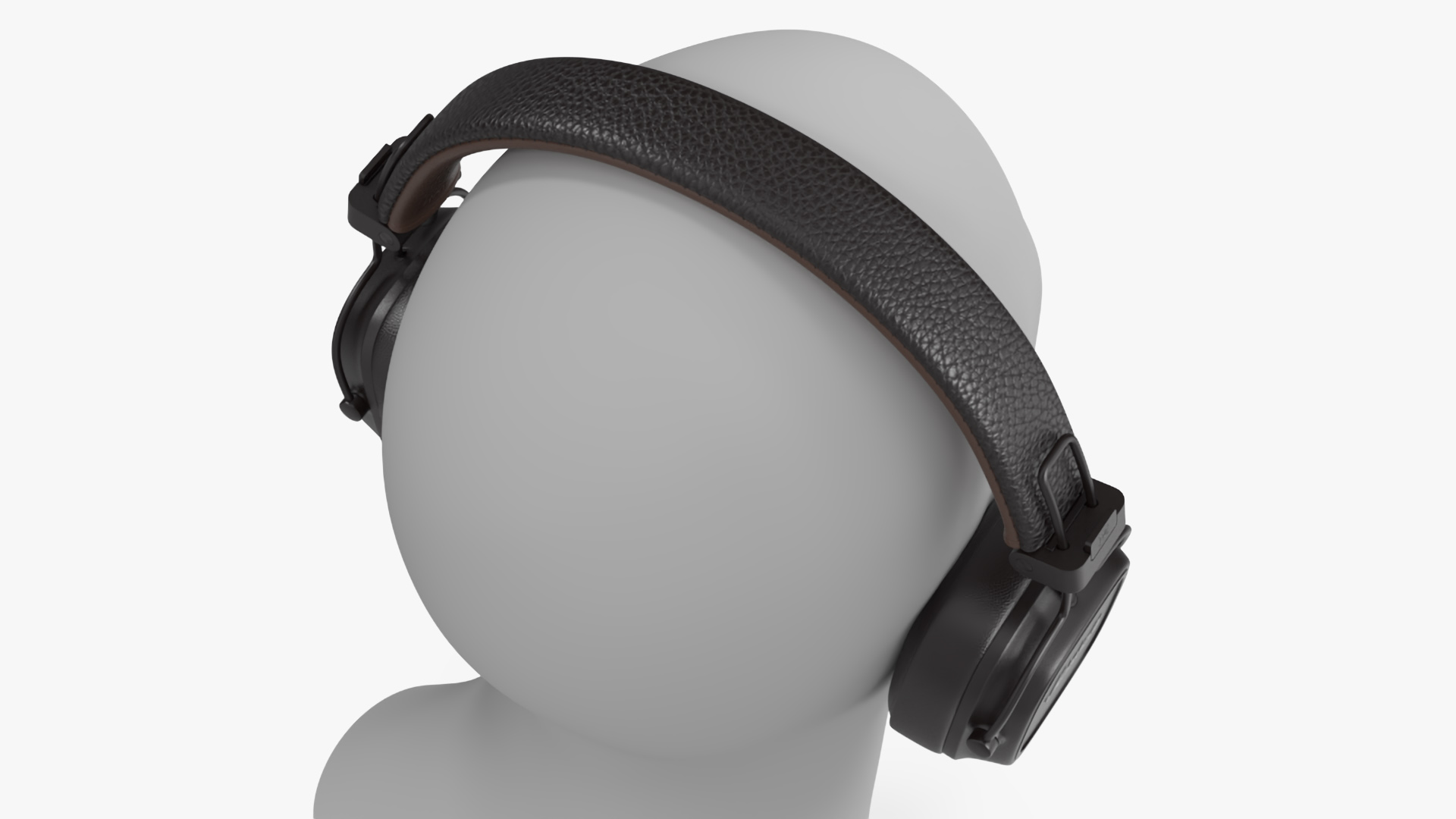 Marshall Headphones on Mannequin Bust 3D