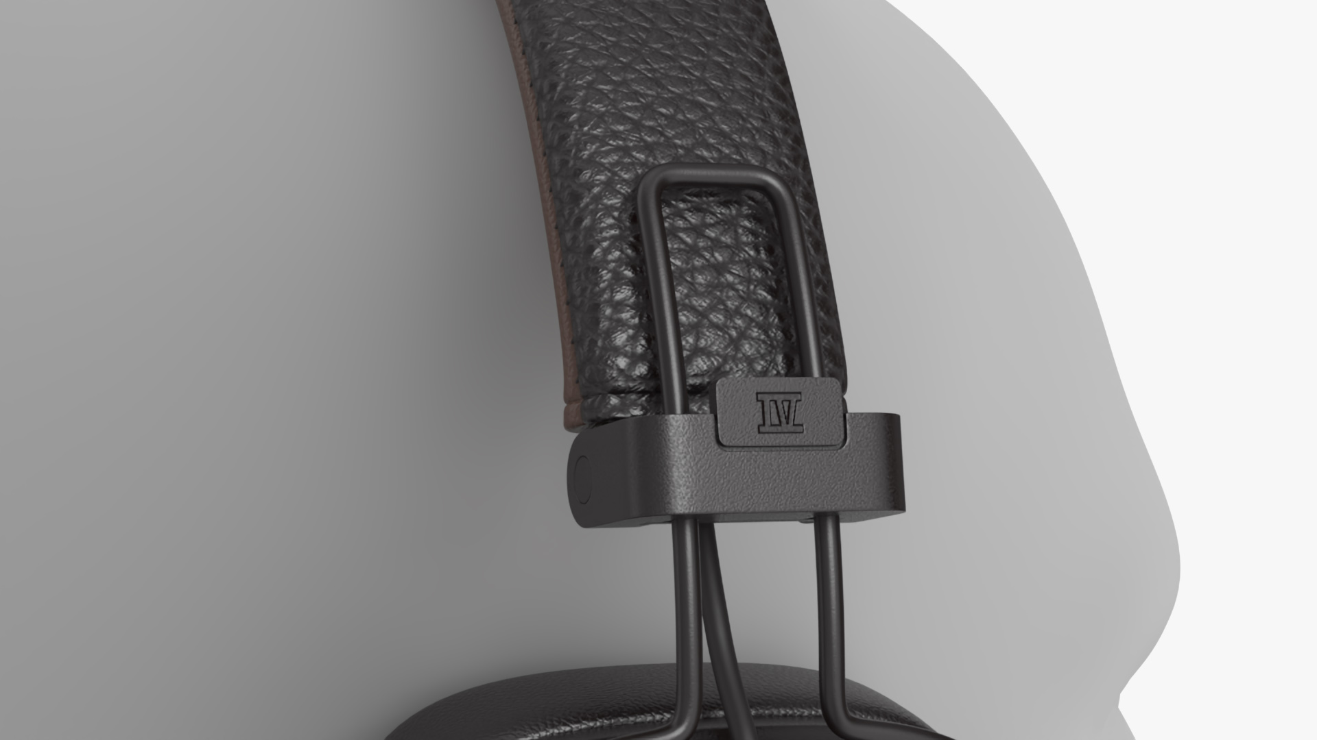 Marshall Headphones on Mannequin Bust 3D