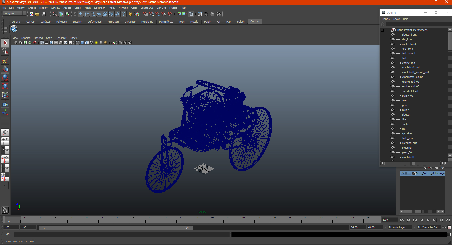 Benz Patent Motorwagen 3D
