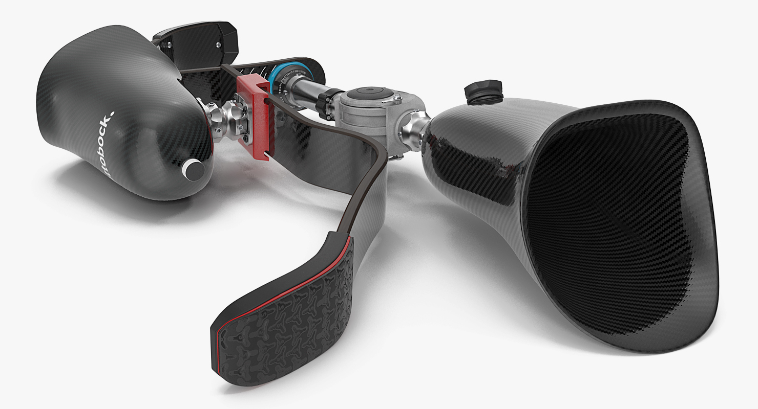 Above Knee and Below Knee Fitness Prosthetics Set 3D model