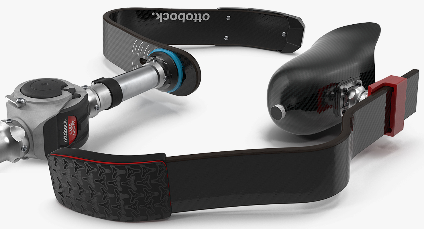 Above Knee and Below Knee Fitness Prosthetics Set 3D model