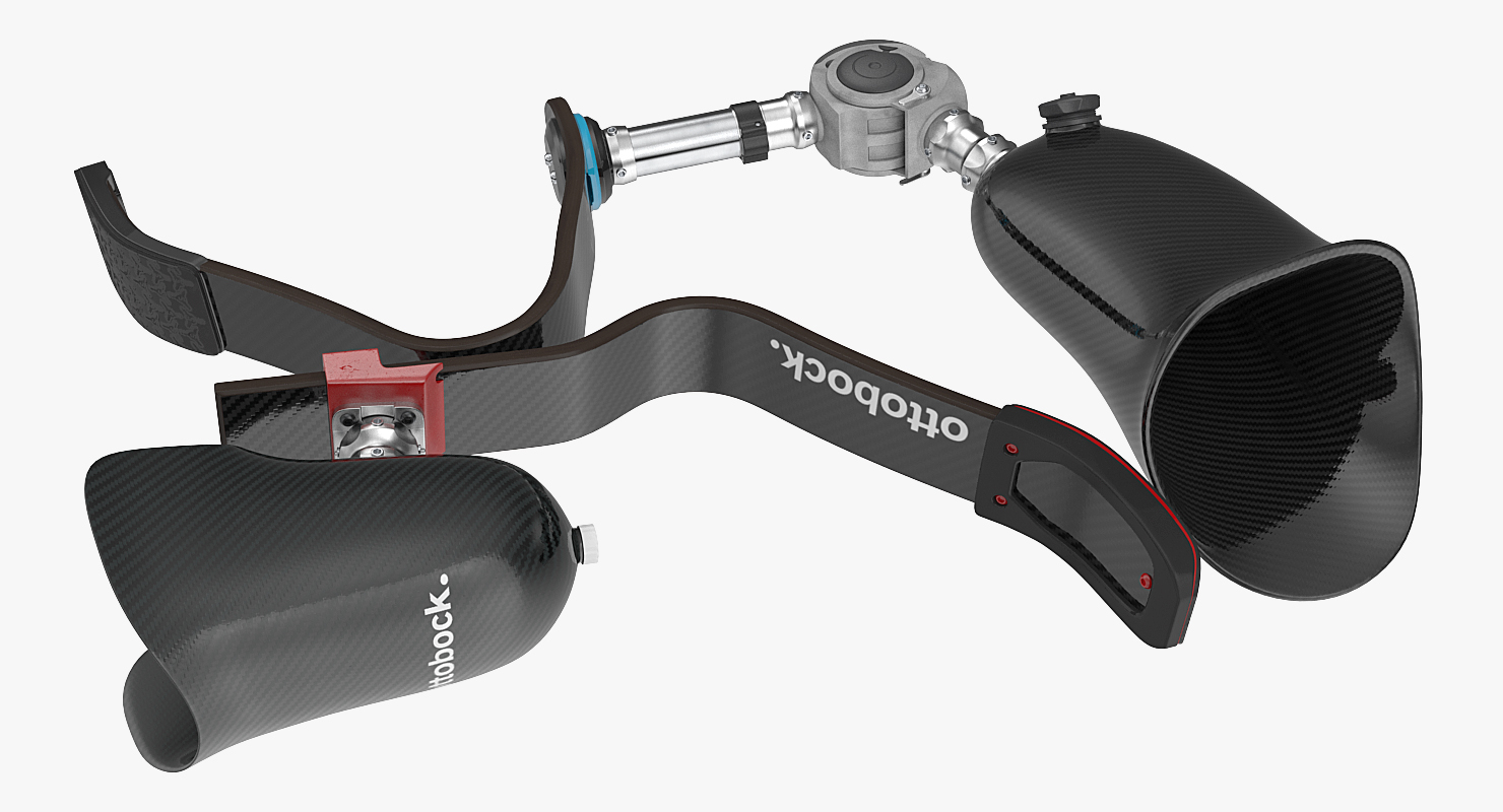 Above Knee and Below Knee Fitness Prosthetics Set 3D model