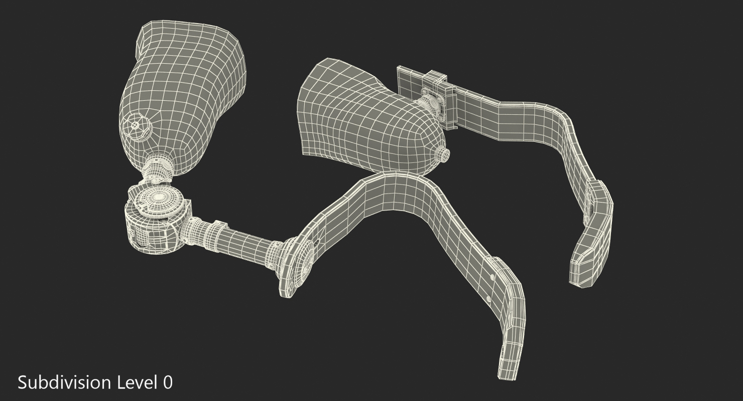 Above Knee and Below Knee Fitness Prosthetics Set 3D model