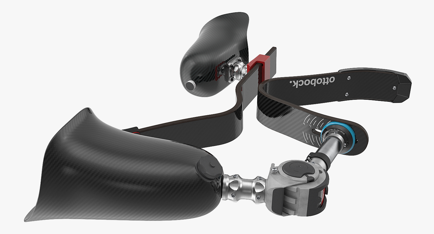 Above Knee and Below Knee Fitness Prosthetics Set 3D model